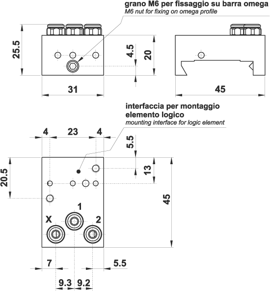 Single sub-base for CR omega profile