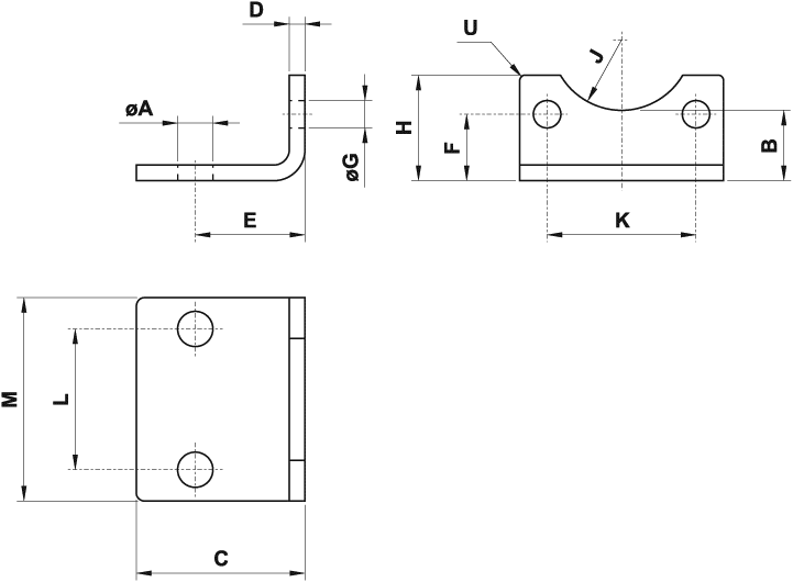 Foot mounting UNITOP