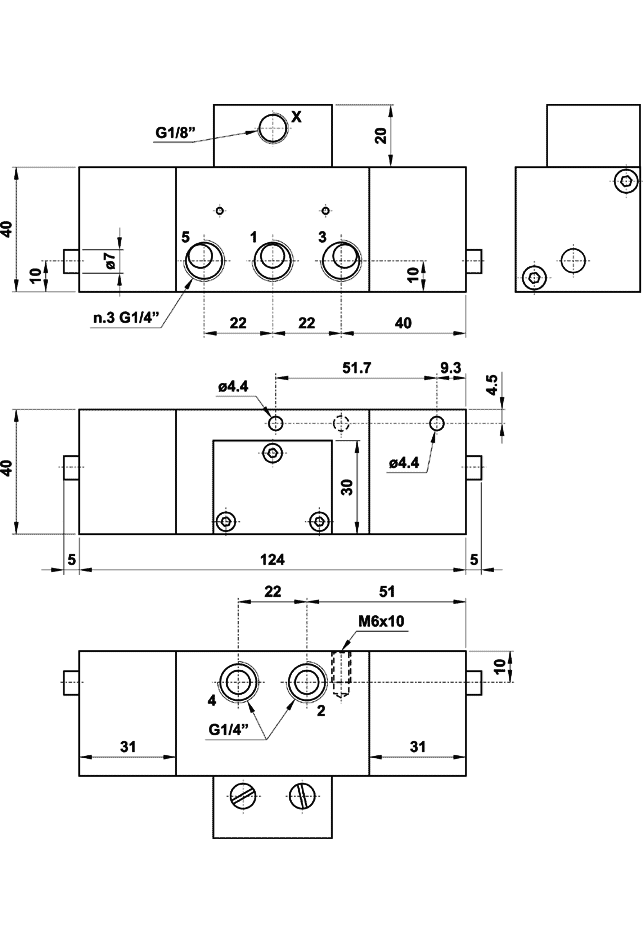 flip-flop comando pneumatico